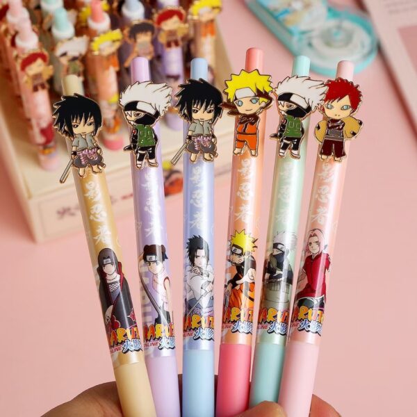 Caneta Anime Naruto com personagens Naruto em metal