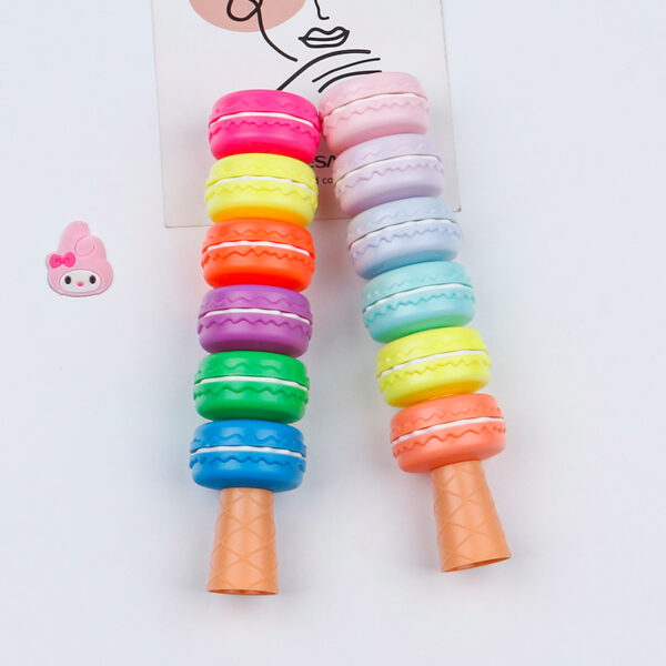 Kit Marca Texto Macaron Pastel C/ 5 Cores