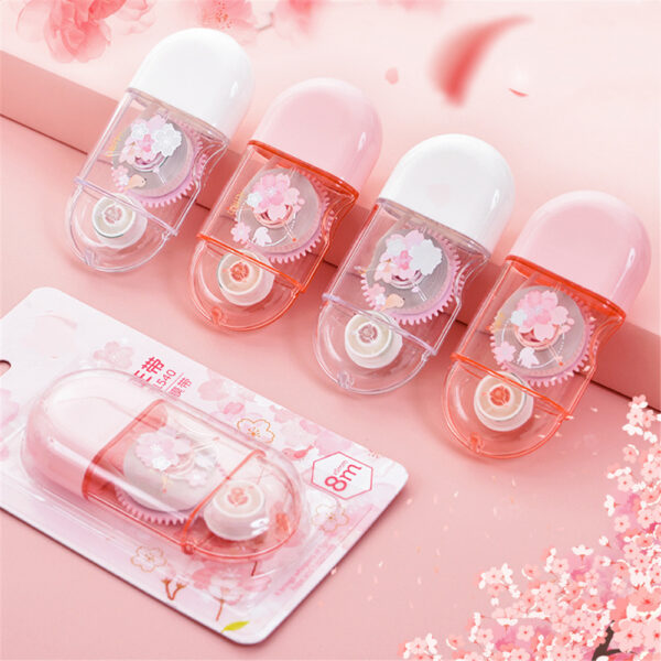 Corretivo em fita Sakura Flor de Cerejeira 8m  - Blister com 1 Unidade