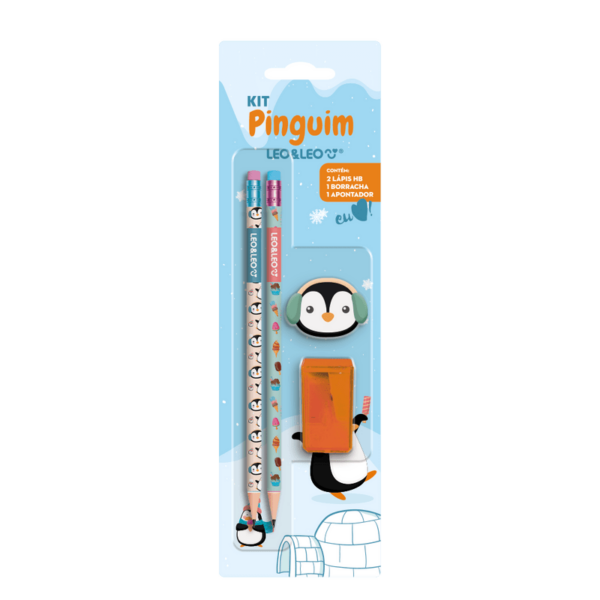 Kit Escolar Pinguim - Leoeleo