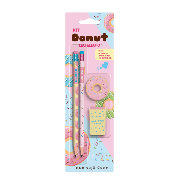 Kit Escolar Donut - Leoeleo