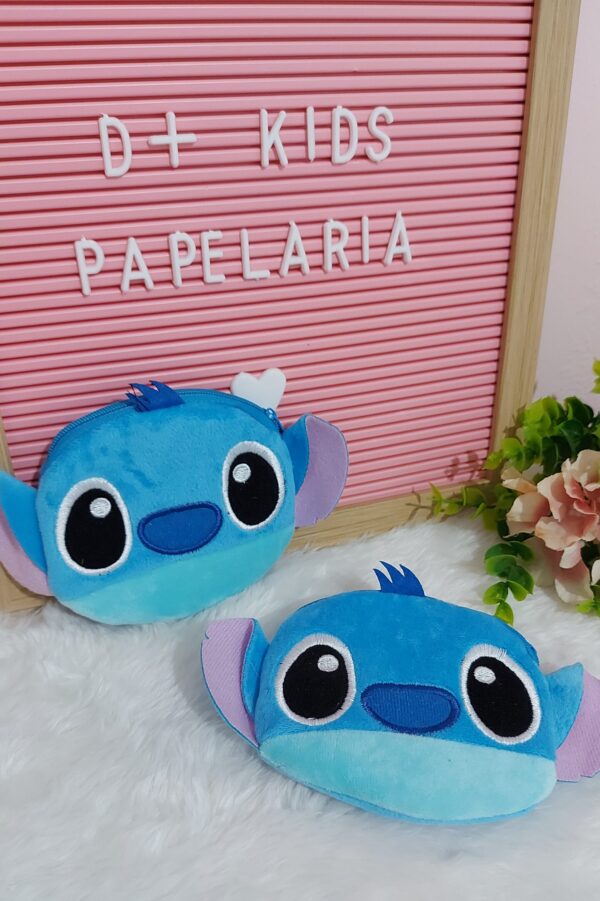 Porta moedas rostinho do Stitch