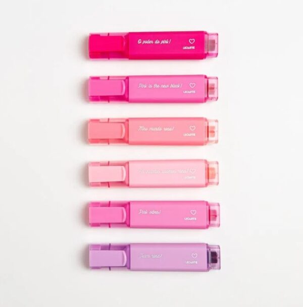 MARCA-TEXTO PINK VIBES UNIDADE- LEOARTE