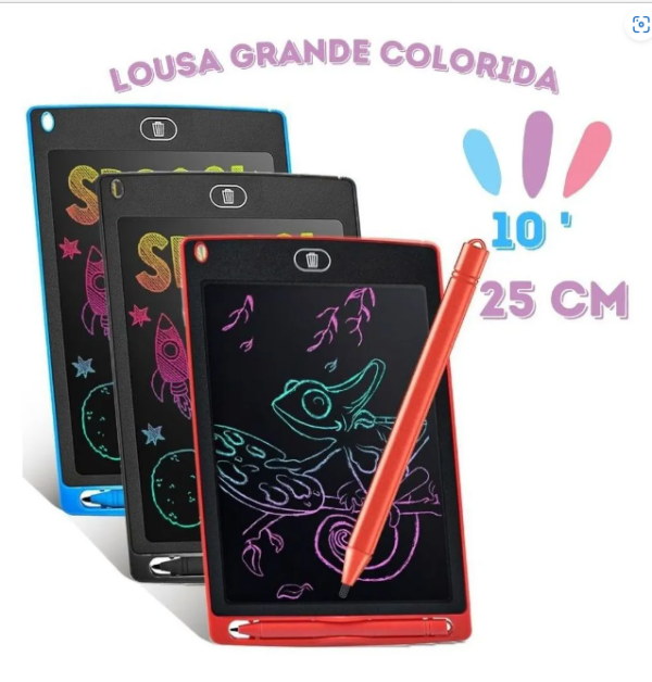 Lousa Mágica infantil - 10 Polegadas
