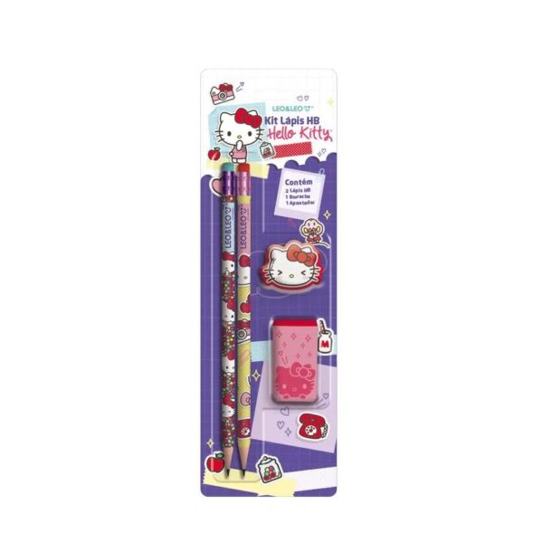 Kit Lápis HB Hello Kitty da Leo e Leo.
