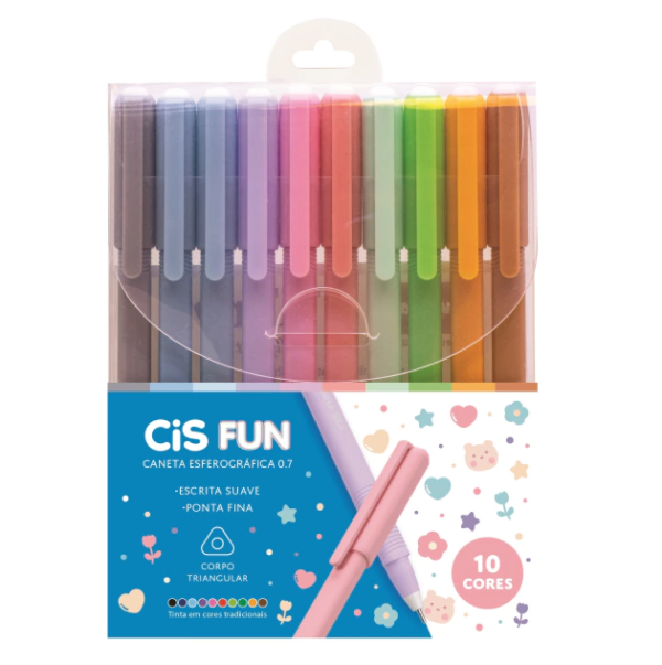 Estojo Caneta Esferográfica Fun 0.7mm CiS