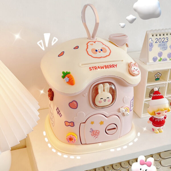 Cofre Kawaii Casinha Com chave