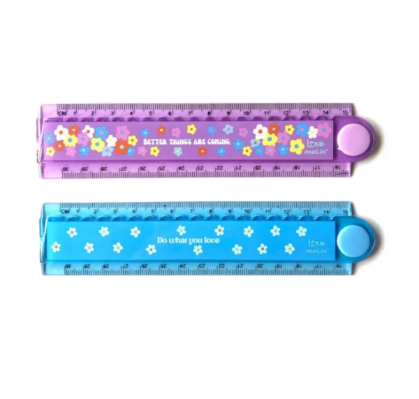 Régua Retrátil 30 cm Love Daisy Molin