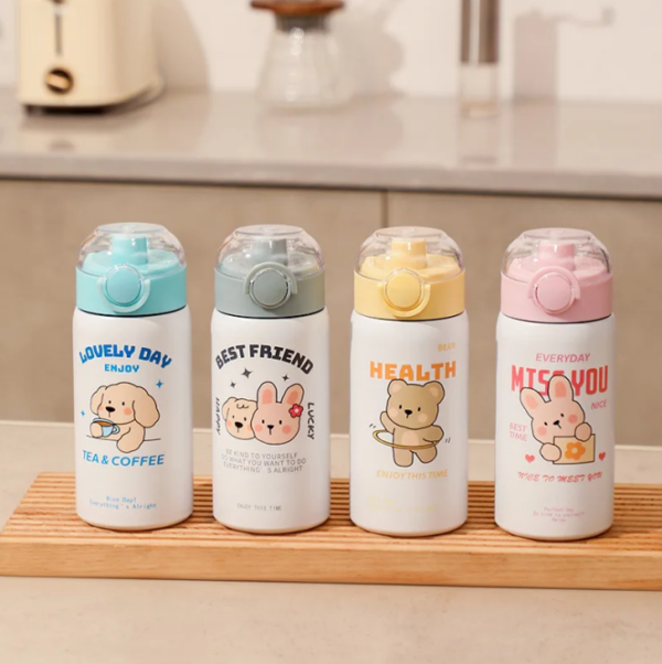 Garrafa Térmica Infantil animais fofo - 400ML