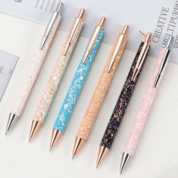 Caneta Esferográfica de luxo com glitter