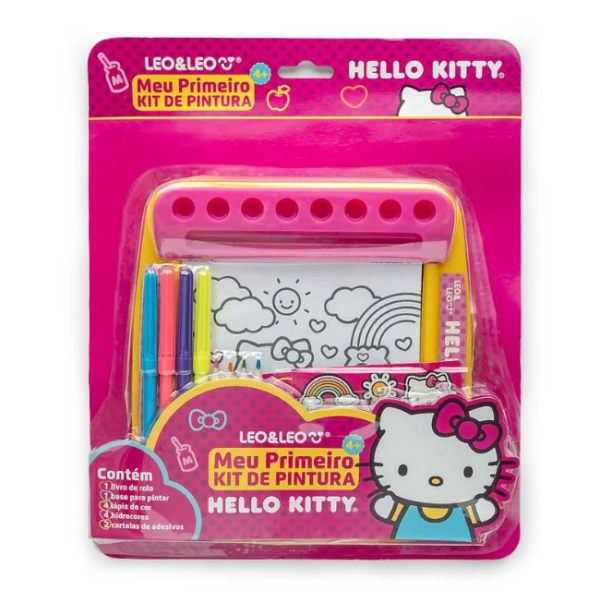Meu primeiro kit de pintura hello kitty