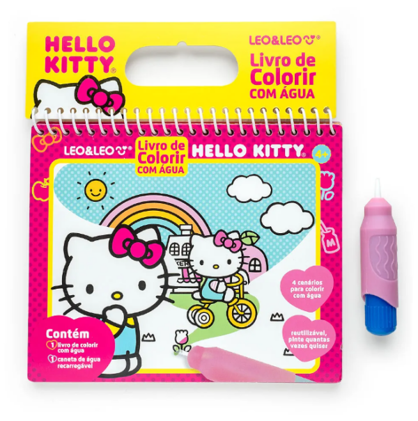 Livro De Colorir Com Água Hello Kitty