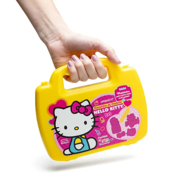 Massinha De Modelar Maleta Amarela Hello Kitty