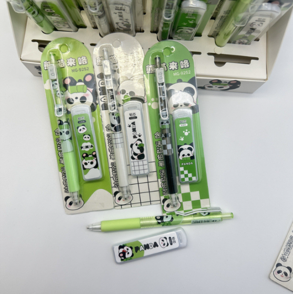 Kit Lapiseira e grafite Panda 0.7mm