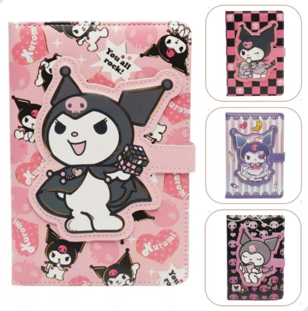 Caderno luxo almofadada Kuromi