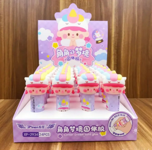 Cola Bastão Kawaii Menina unicórnio