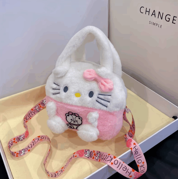 Bolsa de pelúcia De Ombro e mão Hello Kitty Sanrio