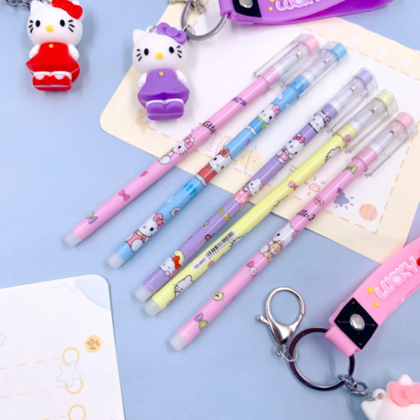 Caneta Fofa Apagável Hello Kitty