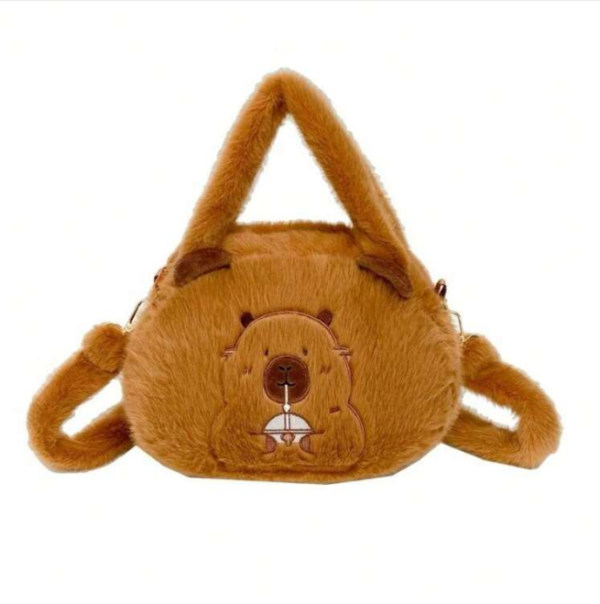 Bolsa capivara com alça de mão e transversal