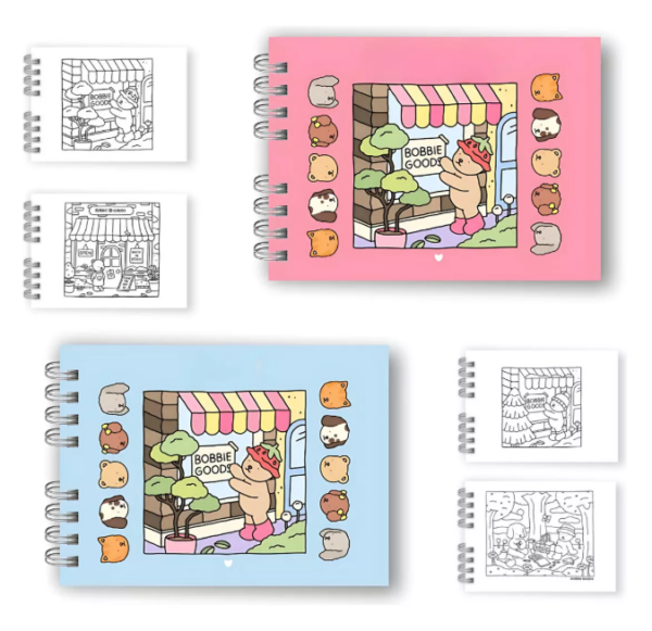 Livro De Colorir Bobbie Goods com Capa Com Brilhos Holográfico.
