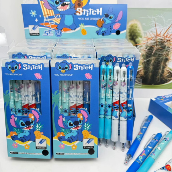 Caneta Retrátil Gel Apagável Stitch - Unidade