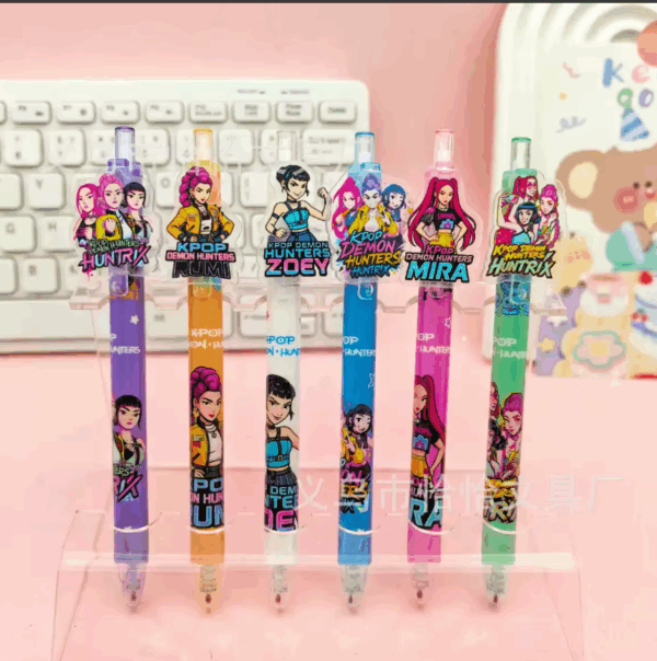 Caneta Retrátril  Guerreiras do K-Pop