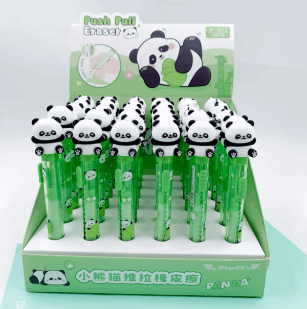 Borracha Fofa Retrátil Panda