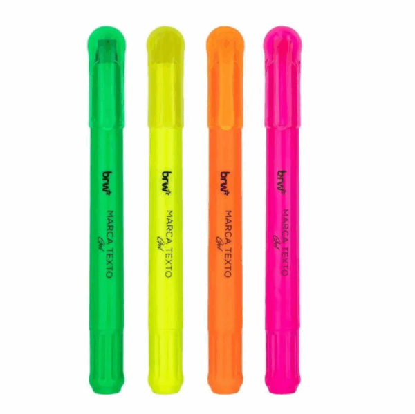 Marca Texto Fluorescente Gel  - BRW