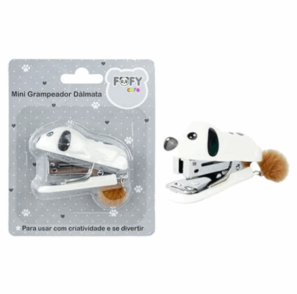 Mini Grampeador Dálmata Rabinho Pompom - FOFY