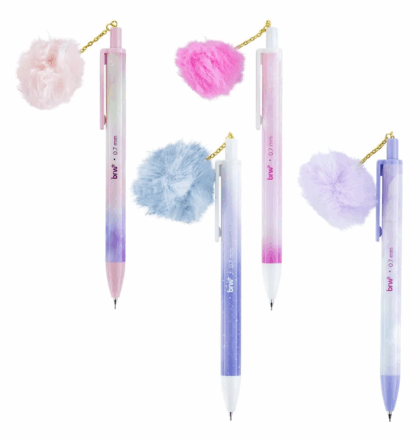 Lapiseira Plástica Divertida 0.7mm Pompom - BRW