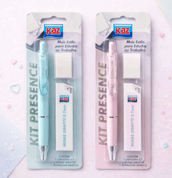 Kit Escolar Lapiseira 0.7 mm + Grafite + Borracha